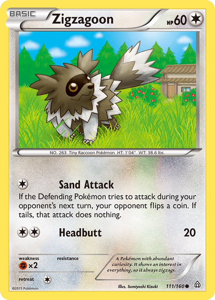 Zigzagoon (111/160) [XY: Primal Clash] | Good Games North