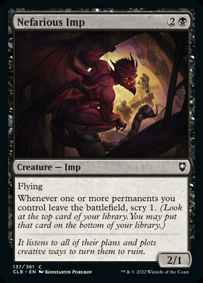 Nefarious Imp [Commander Legends: Battle for Baldur's Gate] | Good Games North