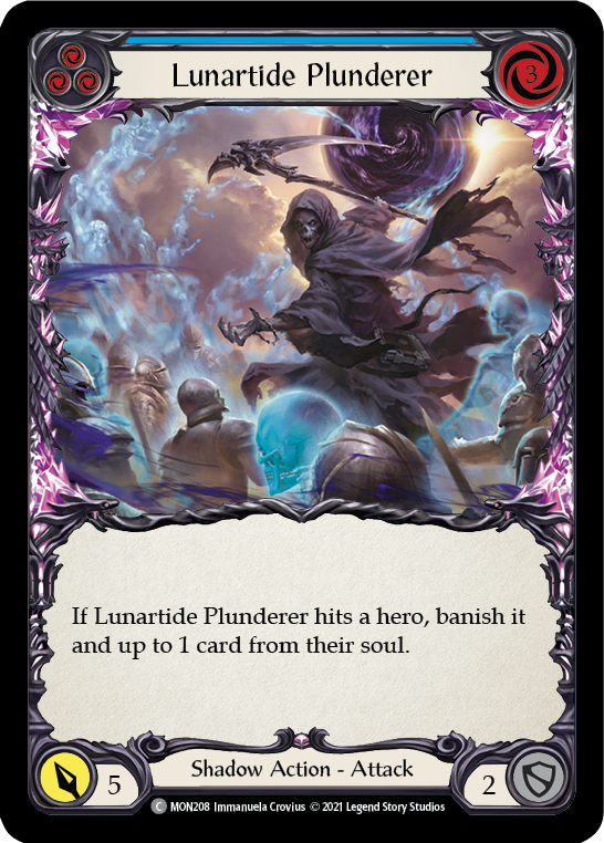 Lunartide Plunderer (Blue) [MON208] 1st Edition Normal | Good Games North