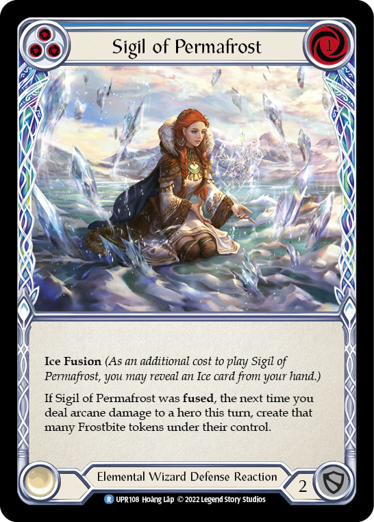 Sigil of Permafrost (Blue) [UPR108] (Uprising)  Rainbow Foil | Good Games North