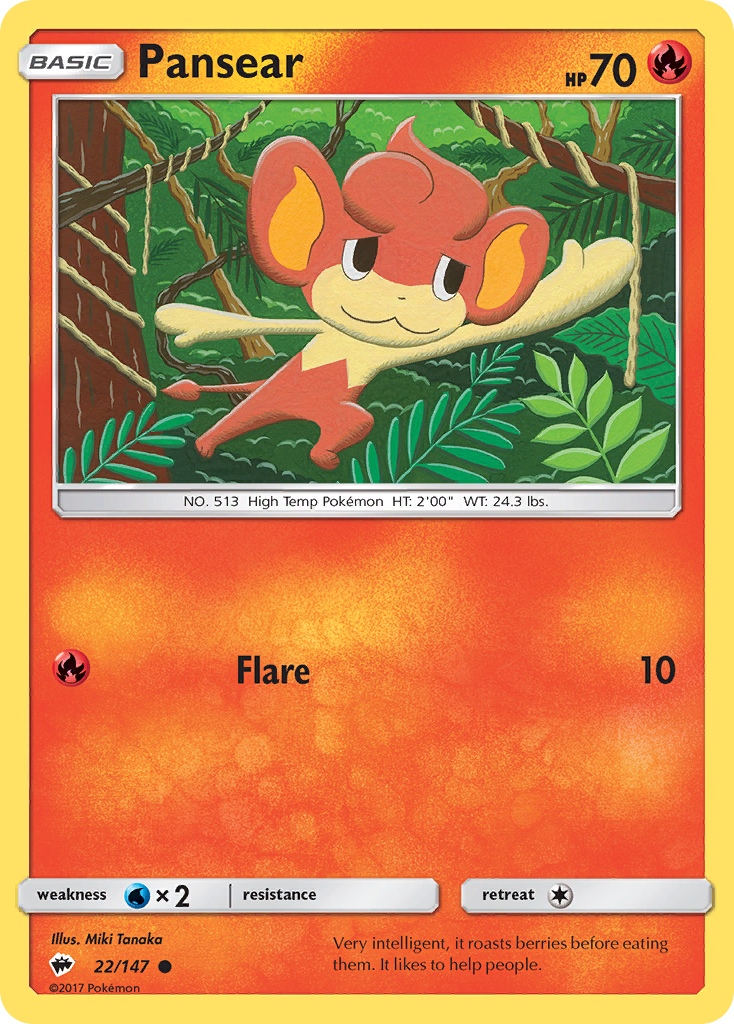 Pansear (22/147) [Sun & Moon: Burning Shadows] | Good Games North