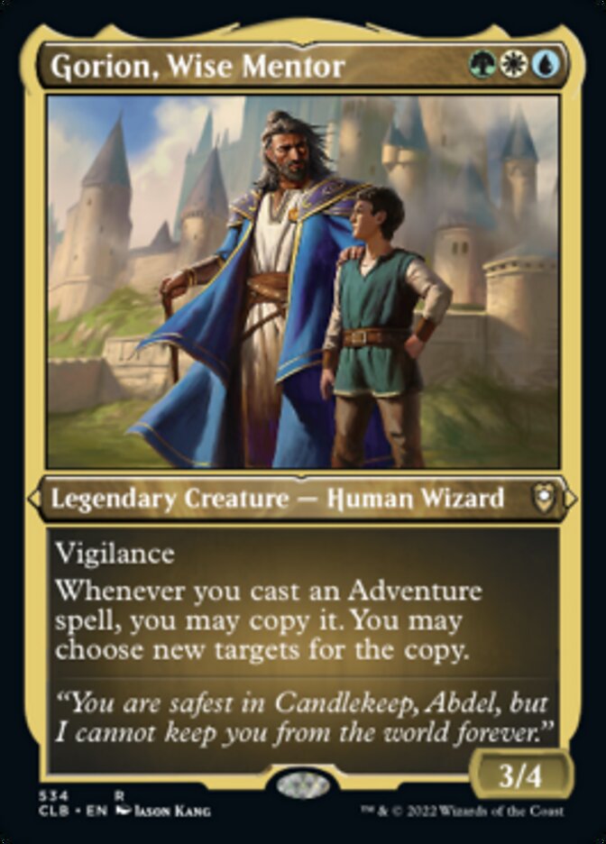 Gorion, Wise Mentor (Foil Etched) [Commander Legends: Battle for Baldur's Gate] | Good Games North
