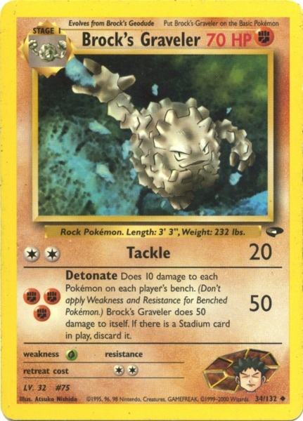 Brock's Graveler (34/132) [Gym Challenge Unlimited] | Good Games North