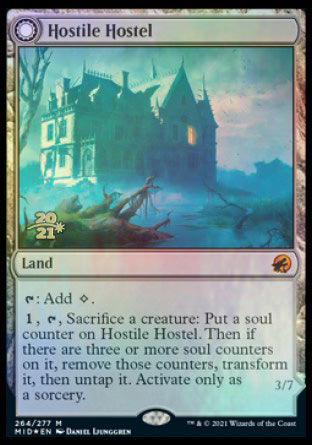 Hostile Hostel // Creeping Inn [Innistrad: Midnight Hunt Prerelease Promos] | Good Games North