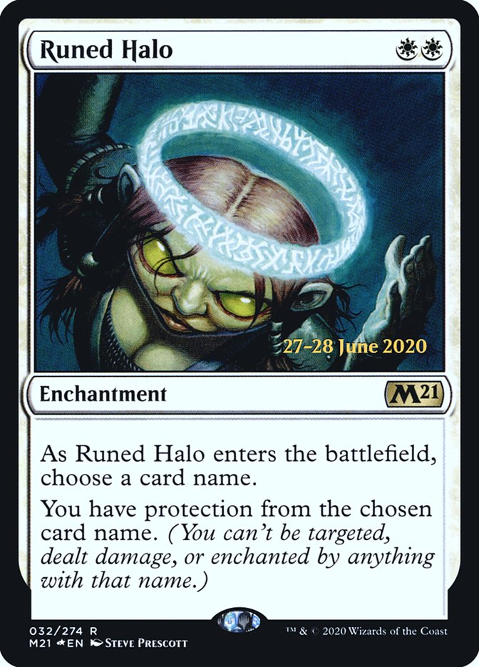 Runed Halo  [Core Set 2021 Prerelease Promos] | Good Games North