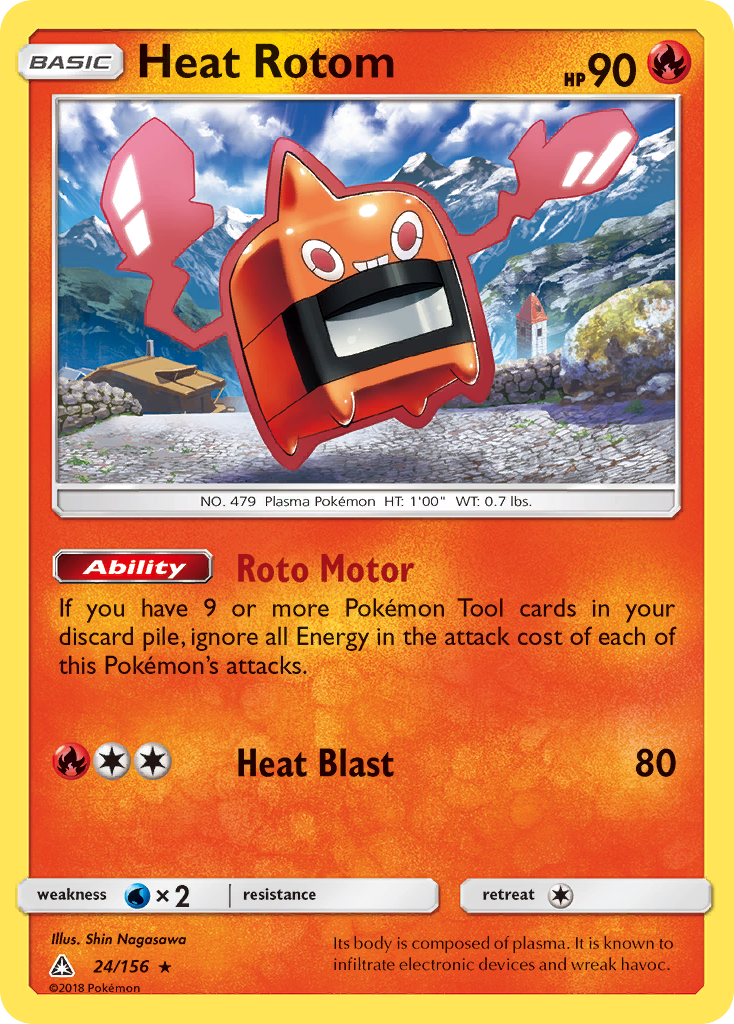 Heat Rotom (24/156) [Sun & Moon: Ultra Prism] | Good Games North