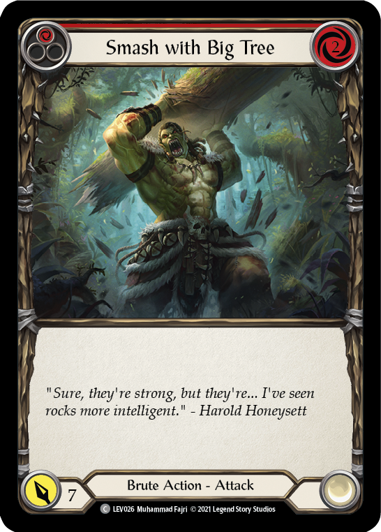 Smash with Big Tree (Red) [LEV026] (Monarch Levia Blitz Deck) | Good Games North