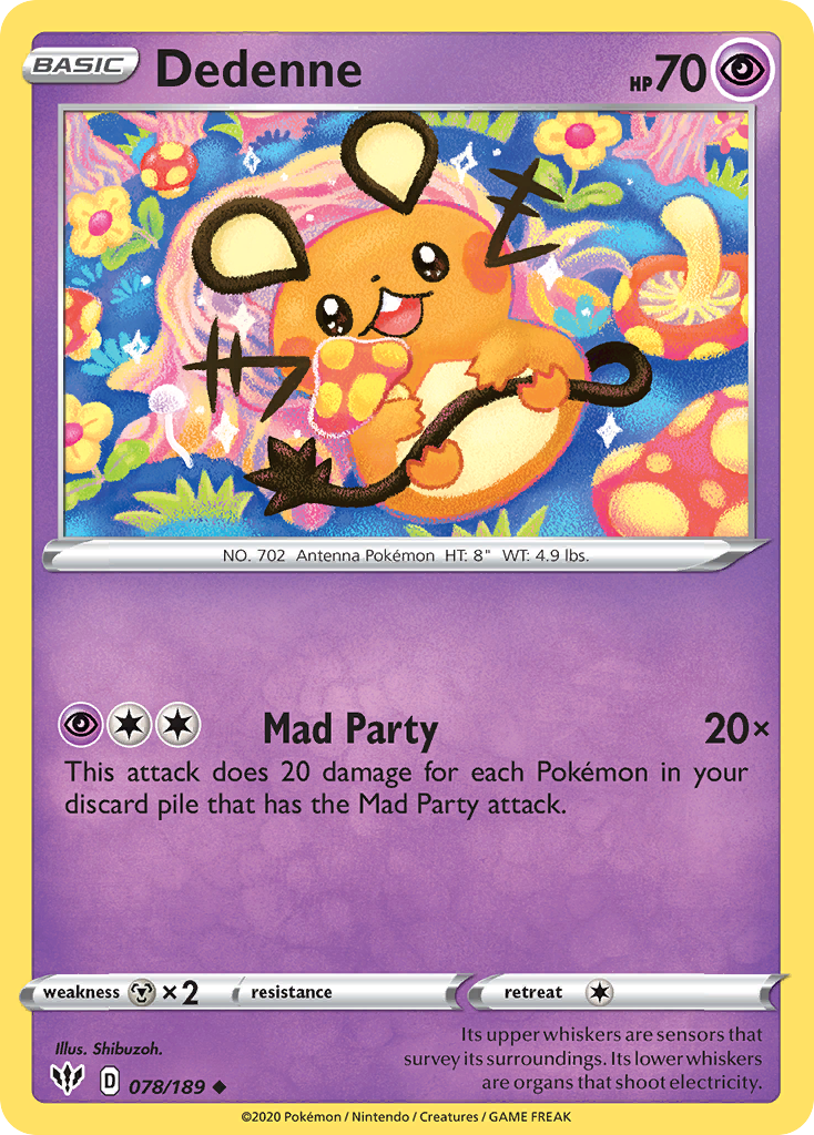 Dedenne (078/189) [Sword & Shield: Darkness Ablaze] | Good Games North