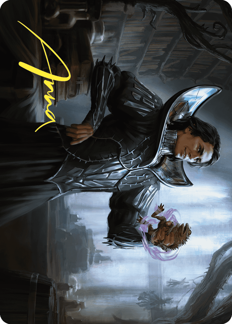 Spiteful Hexmage Art Card (Gold-Stamped Signature) [Wilds of Eldraine Art Series] | Good Games North