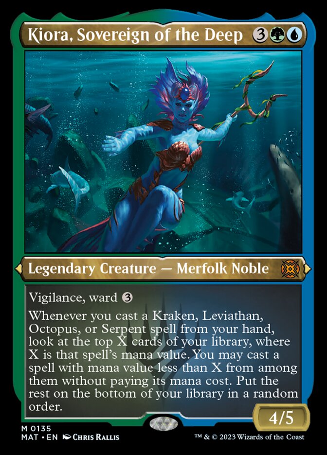 Kiora, Sovereign of the Deep (Foil Etched) [March of the Machine: The Aftermath] | Good Games North
