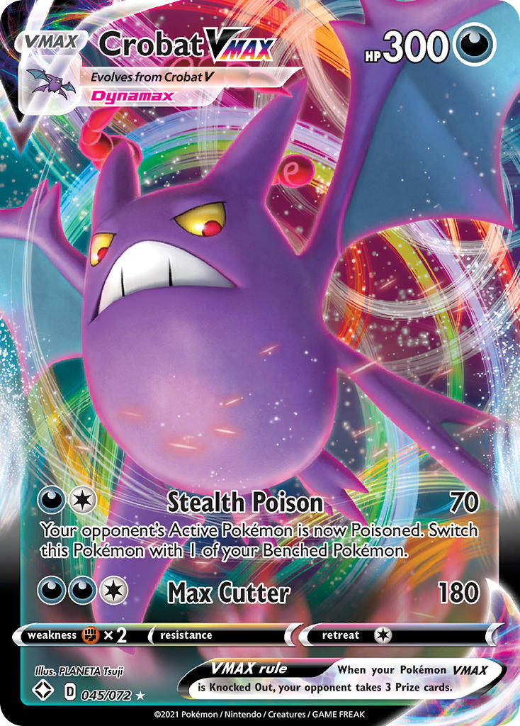 Crobat VMAX (045/072) [Sword & Shield: Shining Fates] | Good Games North