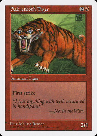 Sabretooth Tiger [Fifth Edition] | Good Games North