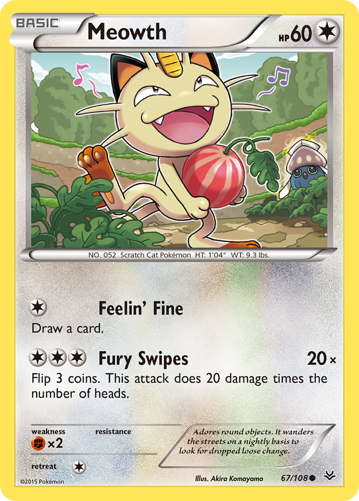 Meowth (67/108) [XY: Roaring Skies] | Good Games North