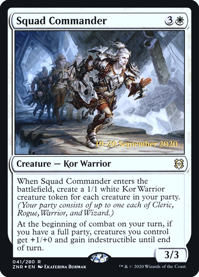 Squad Commander  [Zendikar Rising Prerelease Promos] | Good Games North