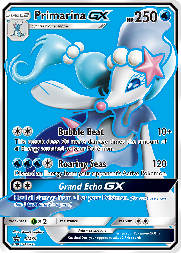 Primarina GX (SM39) [Sun & Moon: Black Star Promos] | Good Games North