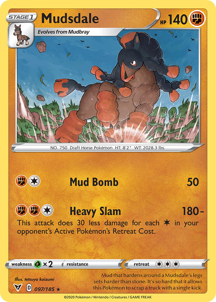 Mudsdale (097/185) [Sword & Shield: Vivid Voltage] | Good Games North