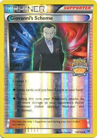 Giovanni's Scheme (138/162) (Championship Promo Staff) [XY: BREAKthrough] | Good Games North