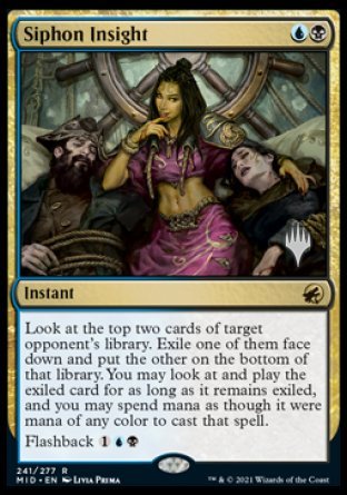 Siphon Insight (Promo Pack) [Innistrad: Midnight Hunt Promos] | Good Games North
