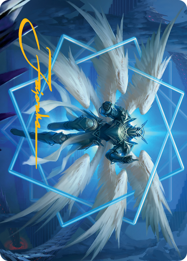 Vertex Paladin Art Card (Gold-Stamped Signature) [March of the Machine Art Series] | Good Games North