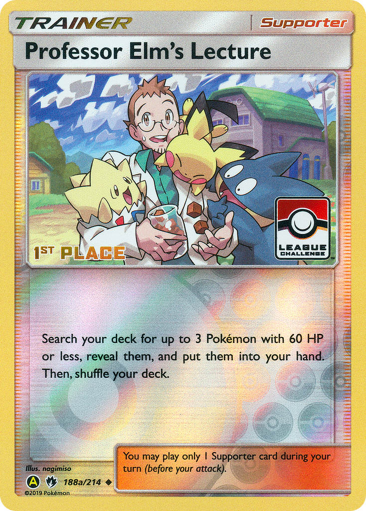 Professor Elm's Lecture (188a/214) (League Promo 1st Place) [Sun & Moon: Lost Thunder] | Good Games North