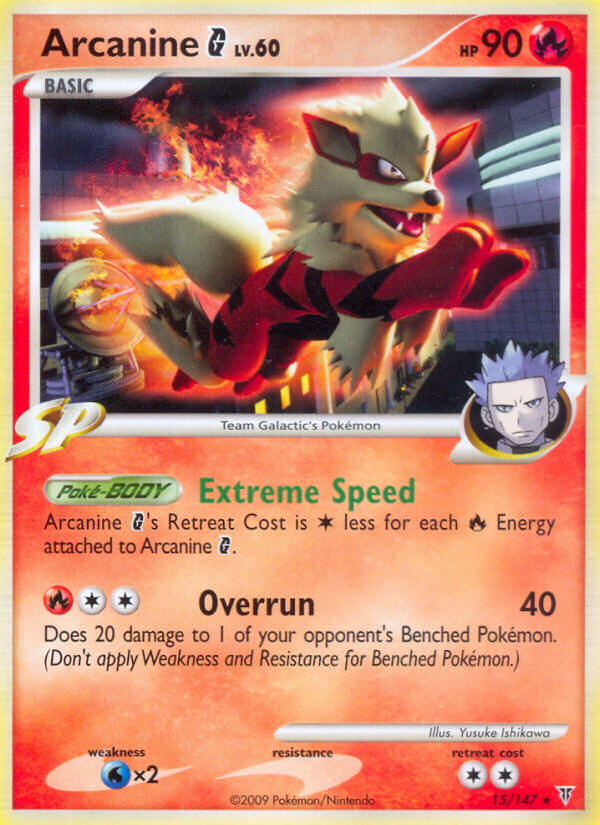Arcanine G (15/147) (Theme Deck Exclusive) [Platinum: Supreme Victors] | Good Games North