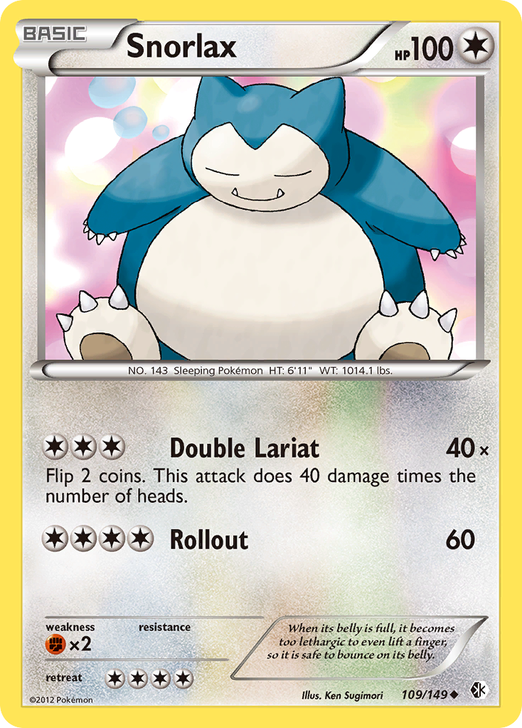 Snorlax (109/149) [Black & White: Boundaries Crossed] | Good Games North