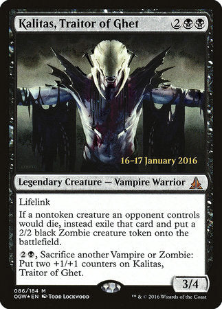 Kalitas, Traitor of Ghet [Oath of the Gatewatch Promos] | Good Games North