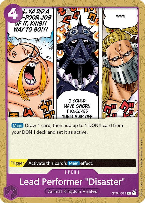Lead Performer "Disaster" [Starter Deck: Animal Kingdom Pirates] | Good Games North
