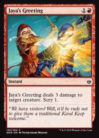 Jaya's Greeting [War of the Spark] | Good Games North