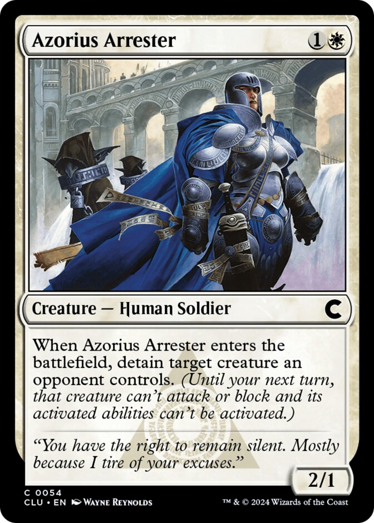 Azorius Arrester [Ravnica: Clue Edition] | Good Games North