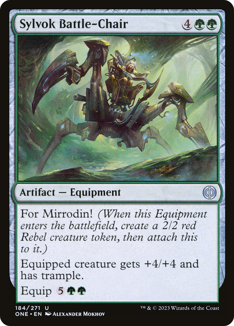 Sylvok Battle-Chair [Phyrexia: All Will Be One] | Good Games North