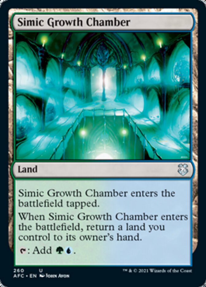 Simic Growth Chamber [Dungeons & Dragons: Adventures in the Forgotten Realms Commander] | Good Games North