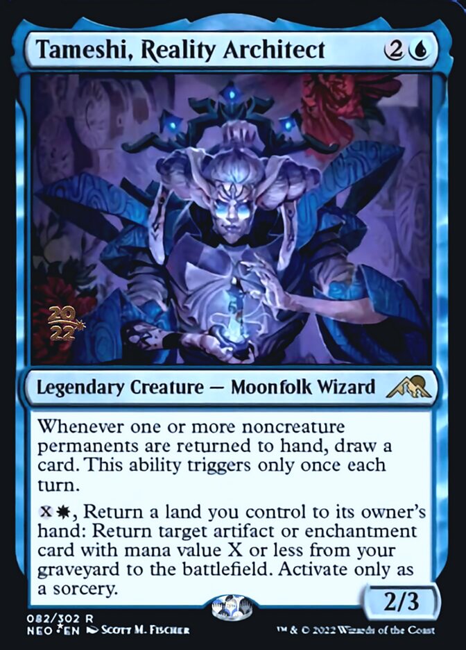 Tameshi, Reality Architect [Kamigawa: Neon Dynasty Prerelease Promos] | Good Games North