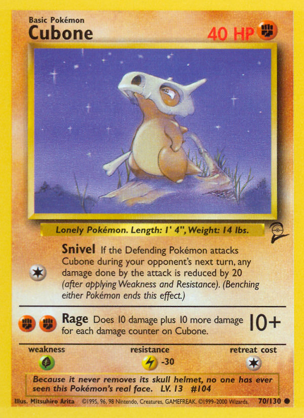 Cubone (70/130) [Base Set 2] | Good Games North
