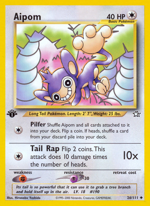 Aipom (26/111) [Neo Genesis 1st Edition] | Good Games North