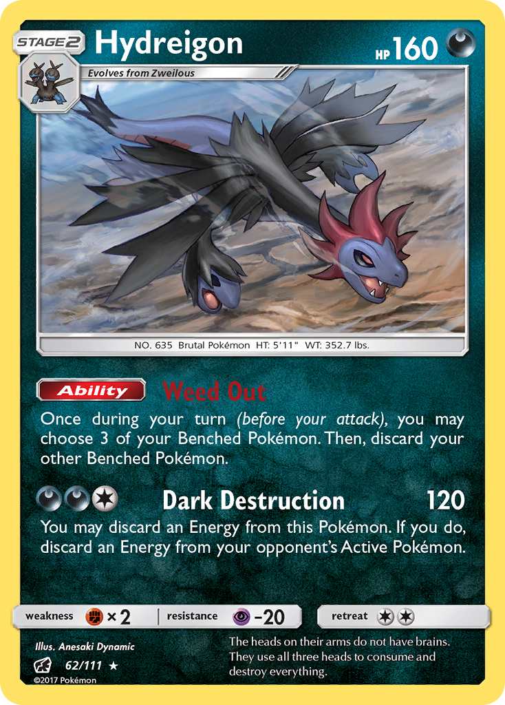 Hydreigon (62/111) [Sun & Moon: Crimson Invasion] | Good Games North
