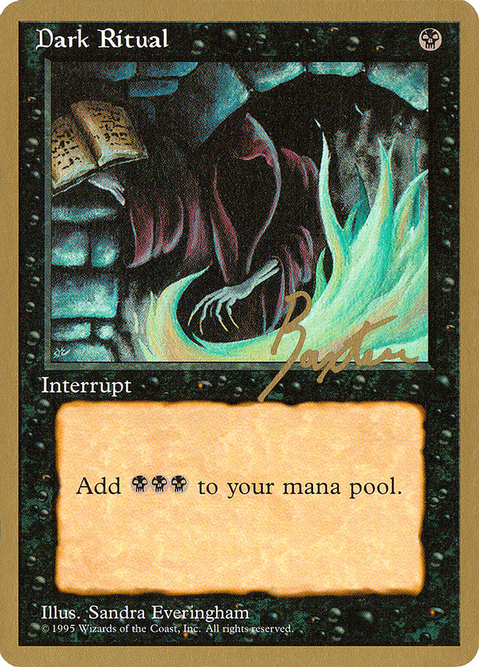 Dark Ritual (George Baxter) [Pro Tour Collector Set] | Good Games North