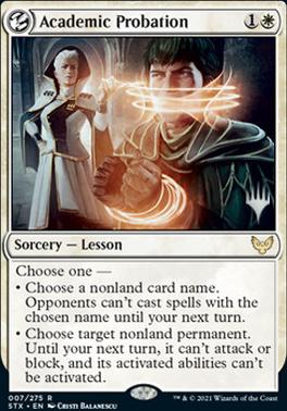 Academic Probation (Promo Pack) [Strixhaven: School of Mages Promos] | Good Games North