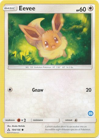 Eevee (104/156) (Deck Exclusive #26) [Sun & Moon: Trainer Kit - Alolan Ninetales] | Good Games North