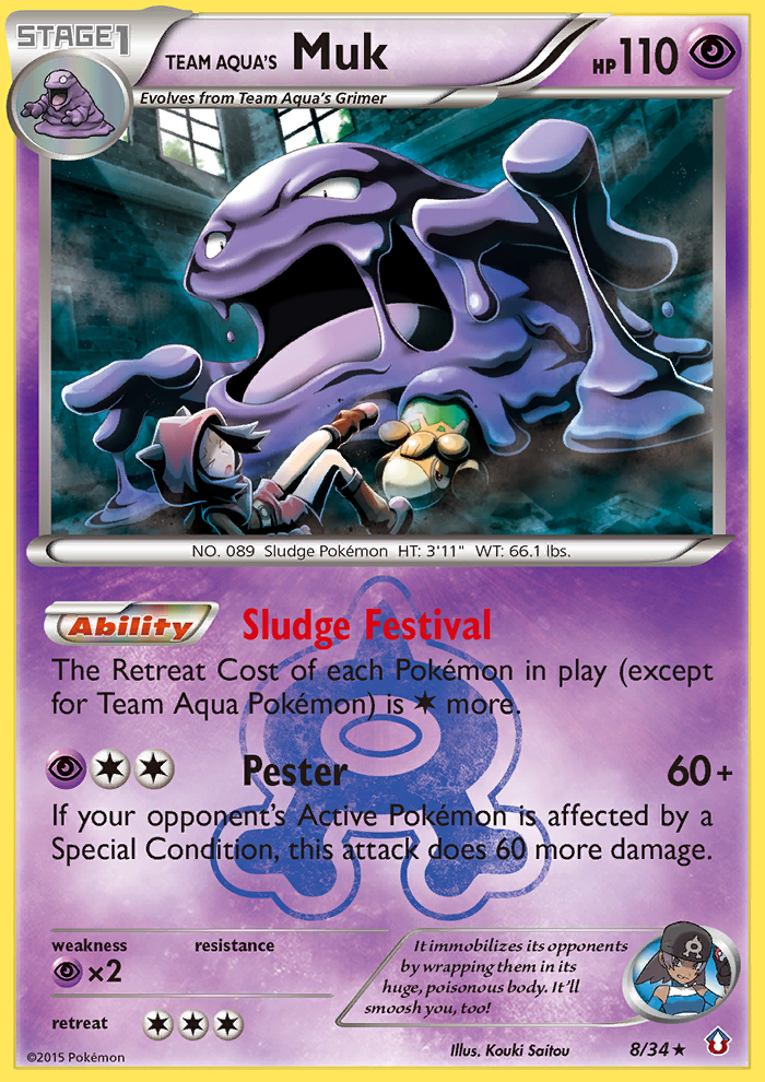 Team Aqua's Muk (8/34) [XY: Double Crisis] | Good Games North