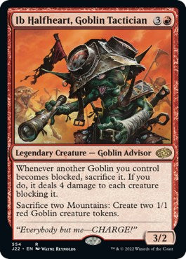 Ib Halfheart, Goblin Tactician [Jumpstart 2022] | Good Games North