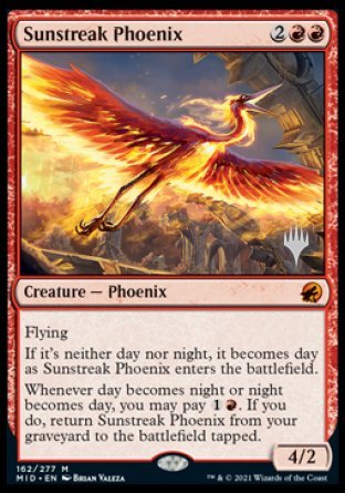 Sunstreak Phoenix (Promo Pack) [Innistrad: Midnight Hunt Promos] | Good Games North
