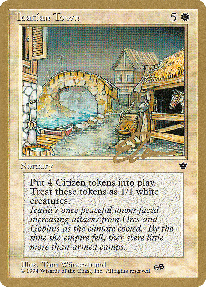 Icatian Town (Eric Tam) (SB) [Pro Tour Collector Set] | Good Games North