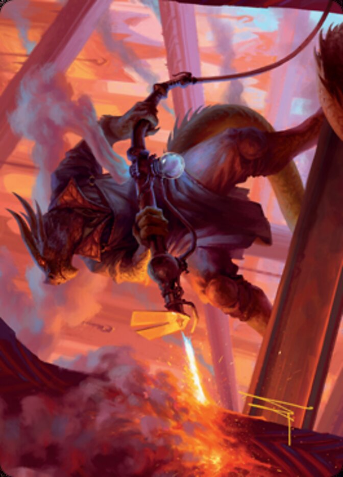 Plasma Jockey Art Card (Gold-Stamped Signature) [Streets of New Capenna Art Series] | Good Games North