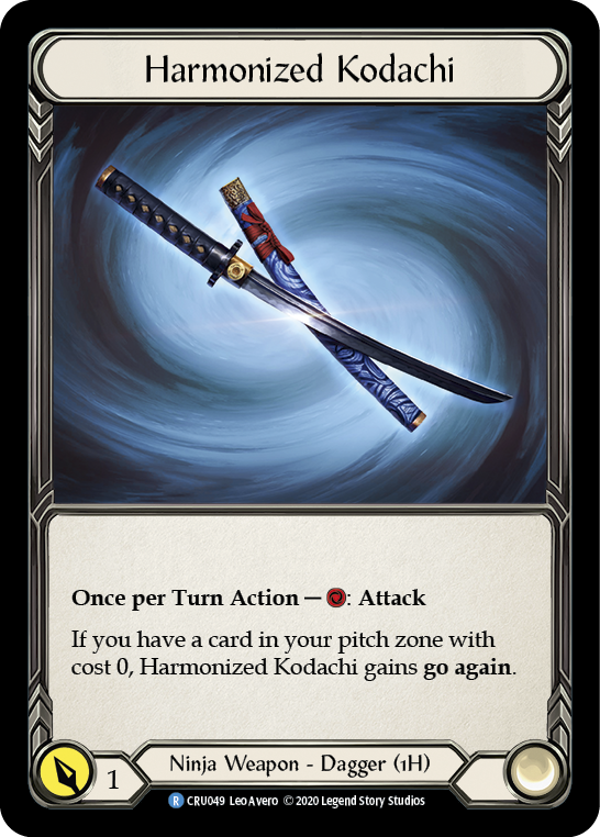 Harmonized Kodachi [CRU049] 1st Edition Cold Foil | Good Games North