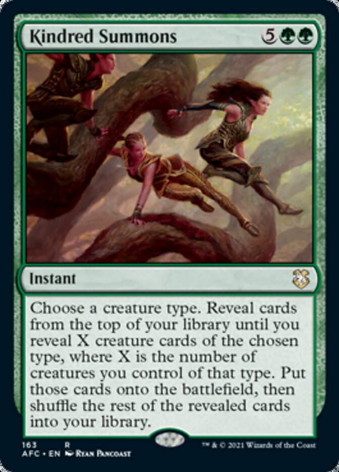 Kindred Summons [Dungeons & Dragons: Adventures in the Forgotten Realms Commander] | Good Games North