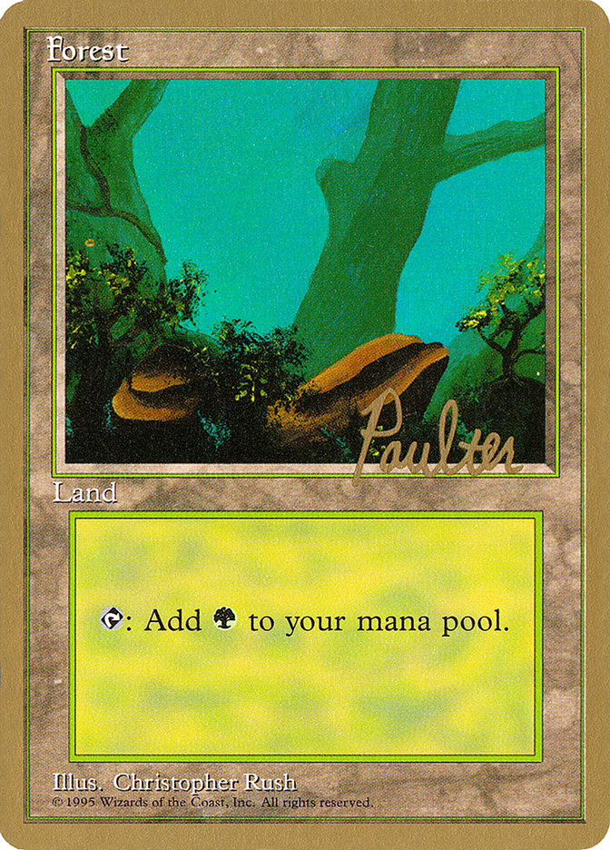 Forest (pp378) (Preston Poulter) [Pro Tour Collector Set] | Good Games North