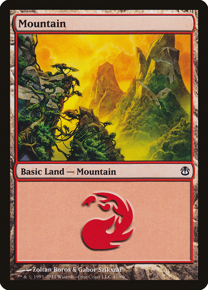 Mountain (41) [Duel Decks: Ajani vs. Nicol Bolas] | Good Games North