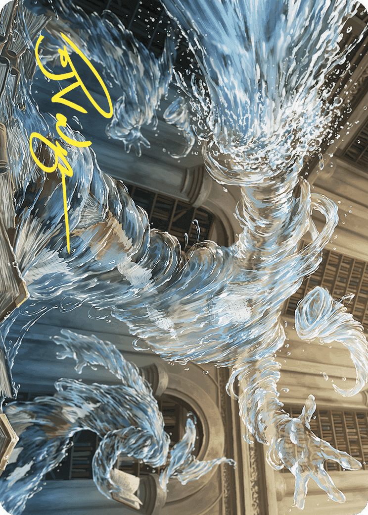 Splashy Spellcaster Art Card (Gold-Stamped Signature) [Wilds of Eldraine Art Series] | Good Games North