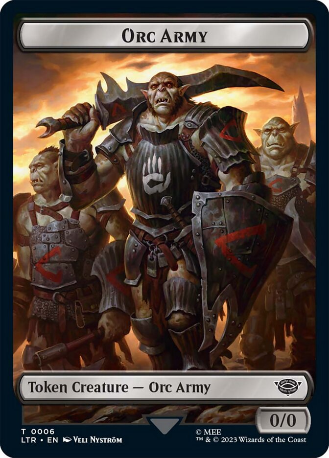 Orc Army Token (06) [The Lord of the Rings: Tales of Middle-Earth Tokens] | Good Games North
